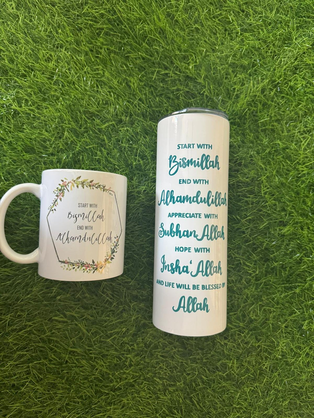 Eid Mubarak Coffee Mug: Custom Ceramic Mug, Floral Design