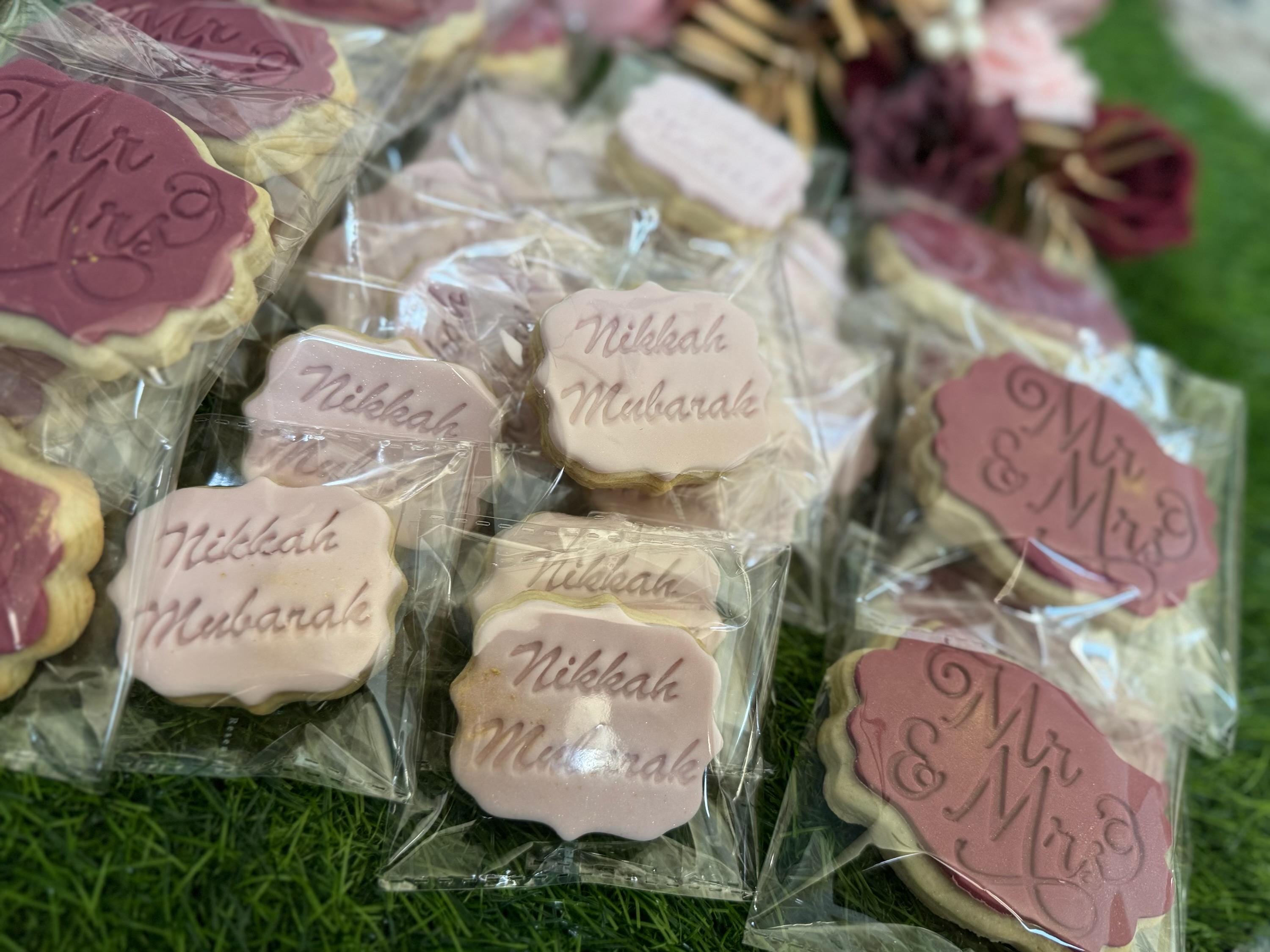 Nikkah Mubarak and Congratulations Cookies