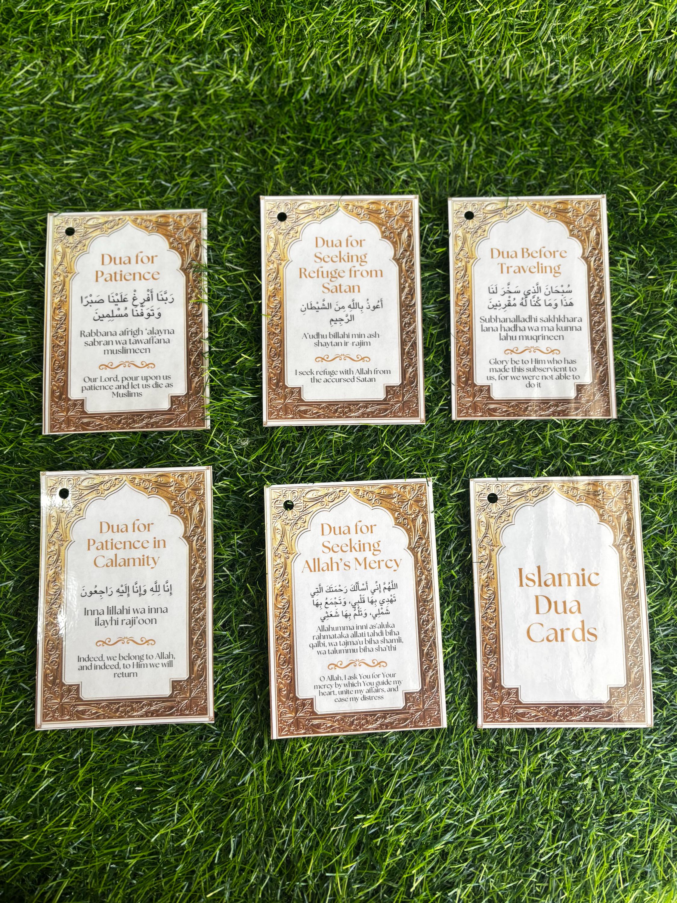 Islamic Dua Cards – Pocket Prayer/ Quran Reminder Set | Muslim Gift for Kids/ Adults