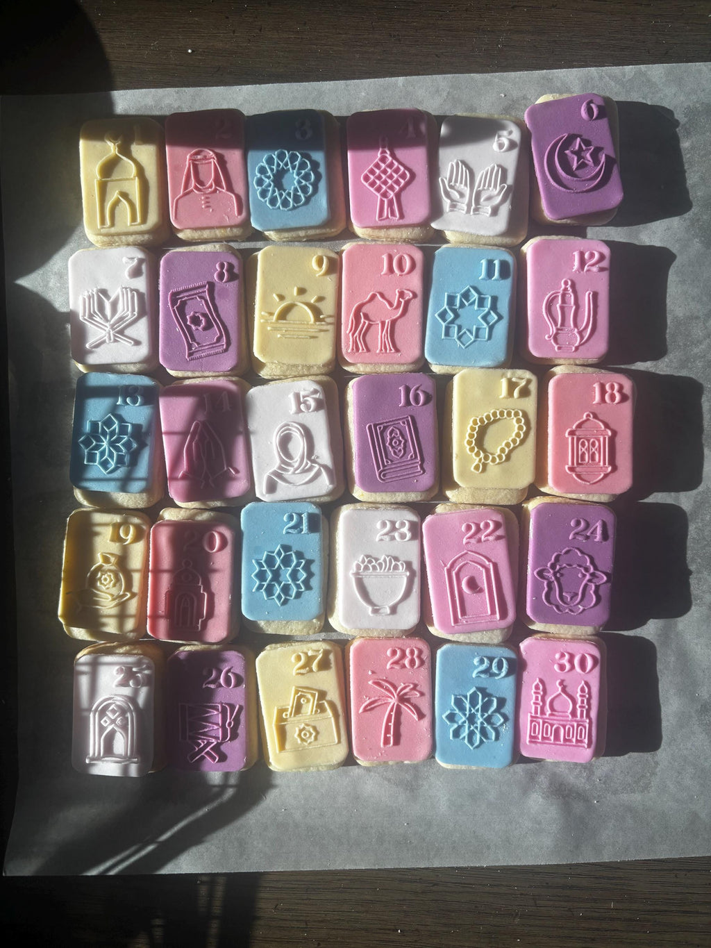 Personalized Ramadan Sugar Cookies & Advent Calendar Treats | Custom Muslim Gifts | Eid Cookies