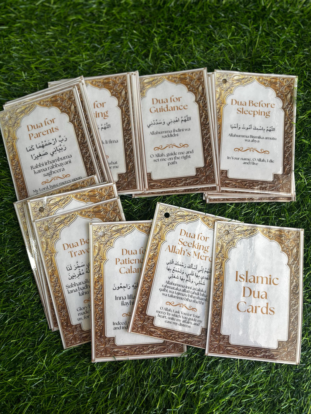 Islamic Dua Cards – Pocket Prayer/ Quran Reminder Set | Muslim Gift for Kids/ Adults