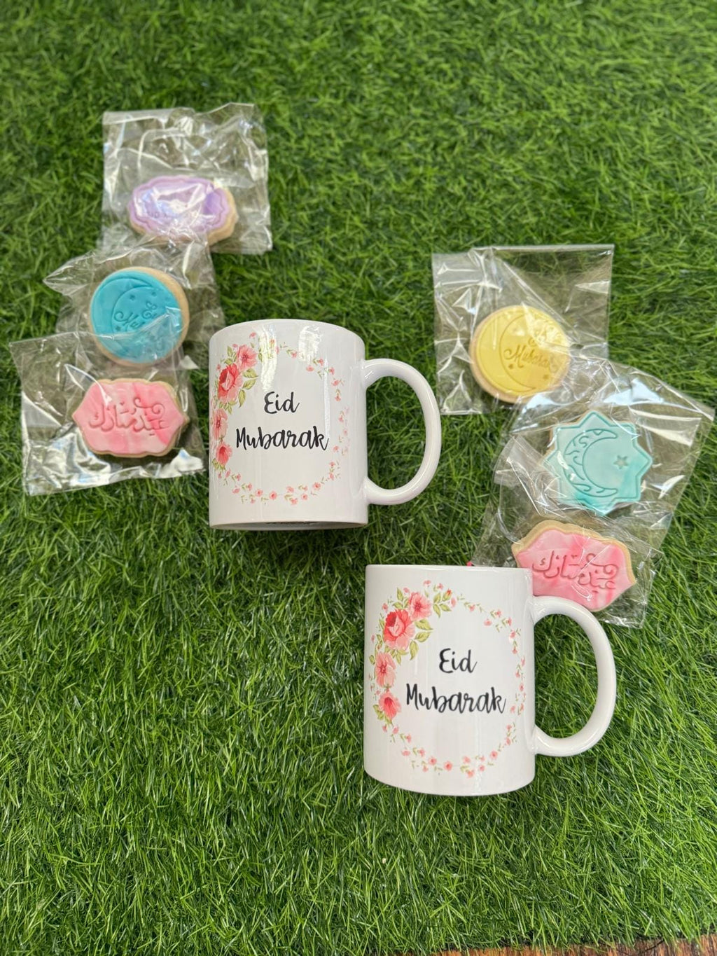 Eid Mubarak Coffee Mug: Custom Ceramic Mug, Floral Design