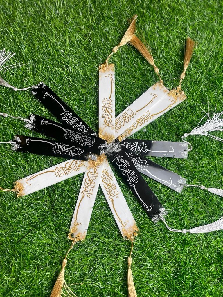 Handmade Resin Bookmarks with Tassel – Personalized Bookmark Gift for Readers, Students & Book Lovers