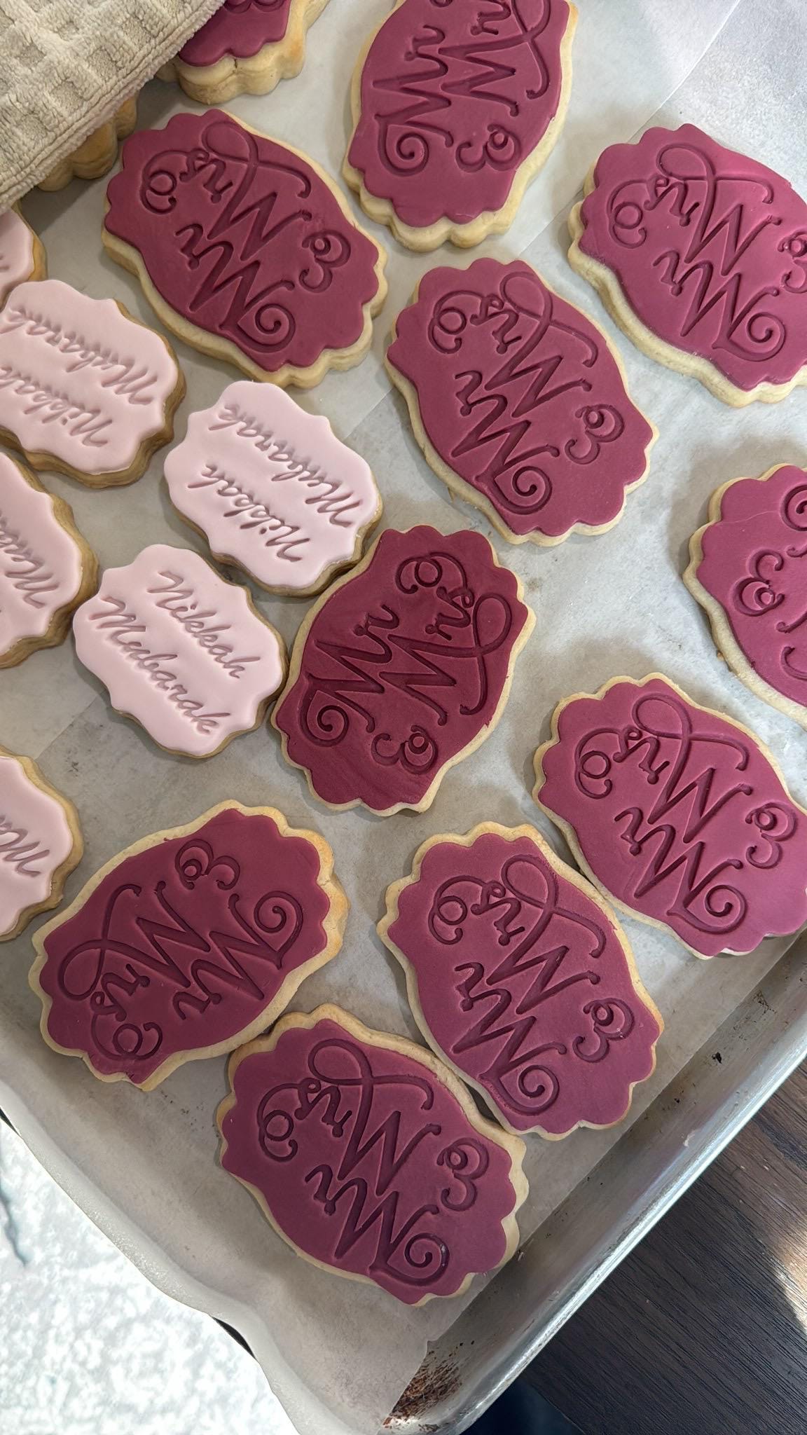 Nikkah Mubarak and Congratulations Cookies