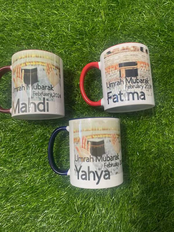 Eid Mubarak Coffee Mug: Custom Ceramic Mug, Floral Design