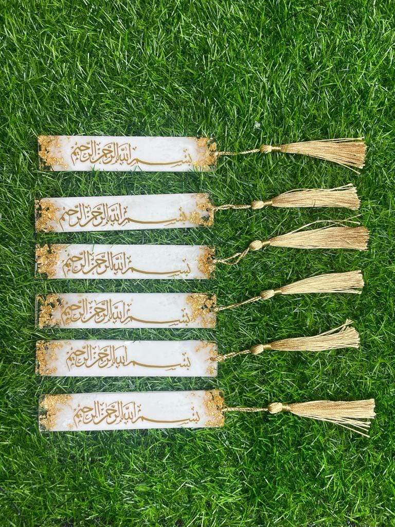 Handmade Resin Bookmarks with Tassel – Personalized Bookmark Gift for Readers, Students & Book Lovers